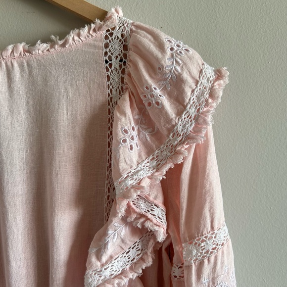 LoveShackFancy Deacon Dress | Dusty Pink | Size Large - Picture 11 of 16